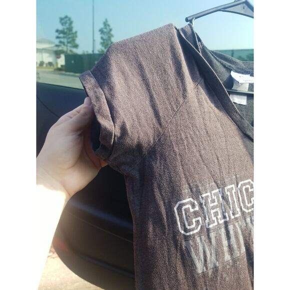 MLB Chicago White Sox Women's V Neck Campus Life style T-Shirt Gray Size (L) - Picture 2 of 10